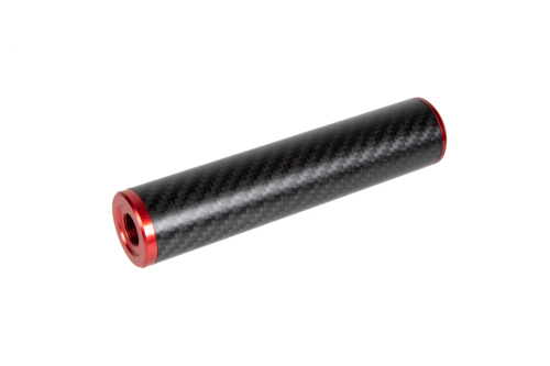 Carbon Silencer 30x150mm - Red